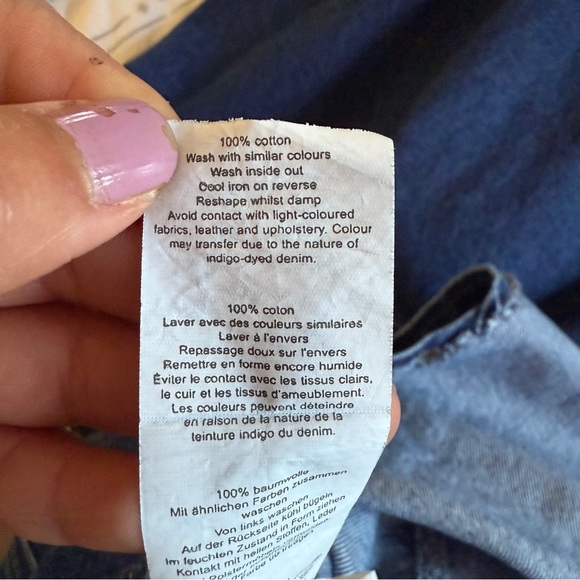 Boohoo Square neck tapered Denim Jumpsuit- Size 6 - Picture 11 of 12